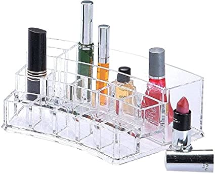 Acrylic Sector Cosmetic Organizer, Transparent Sector Cosmetic Rack, Multiple Compartments Organizer Acrylic Sector Cosmetic Organizer, Transparent Sector Cosmetic Rack, Multiple Compartments Organizer